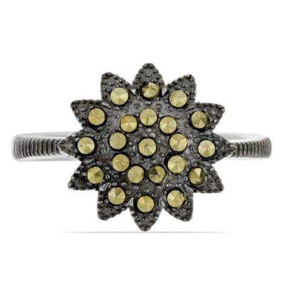 BUY STERLING SILVER  AUSTRIAN MARCASITE GEMSTONE STYLISH RING
